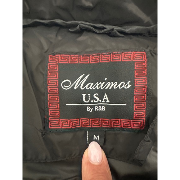 Maximos Women Puffer Vest NWT Zip Sleeveless Outdoor Casual Black M‎ Streetwear - Picture 2 of 6